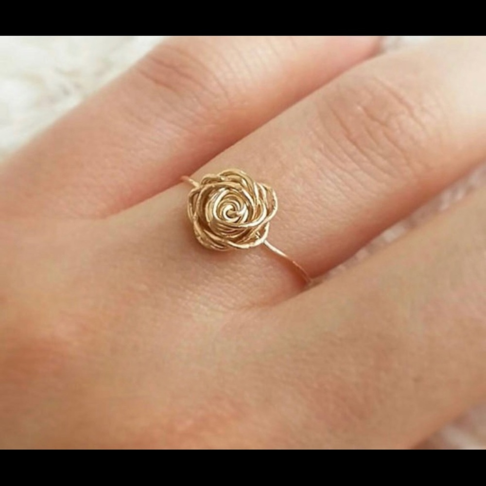 Wire Rose ring - Picture 2 of 2